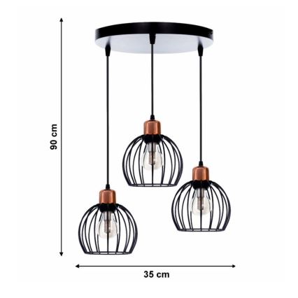 Chandelier on a string CELTA 3xE27/40W/230V