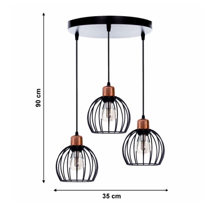 Chandelier on a string CELTA 3xE27/40W/230V