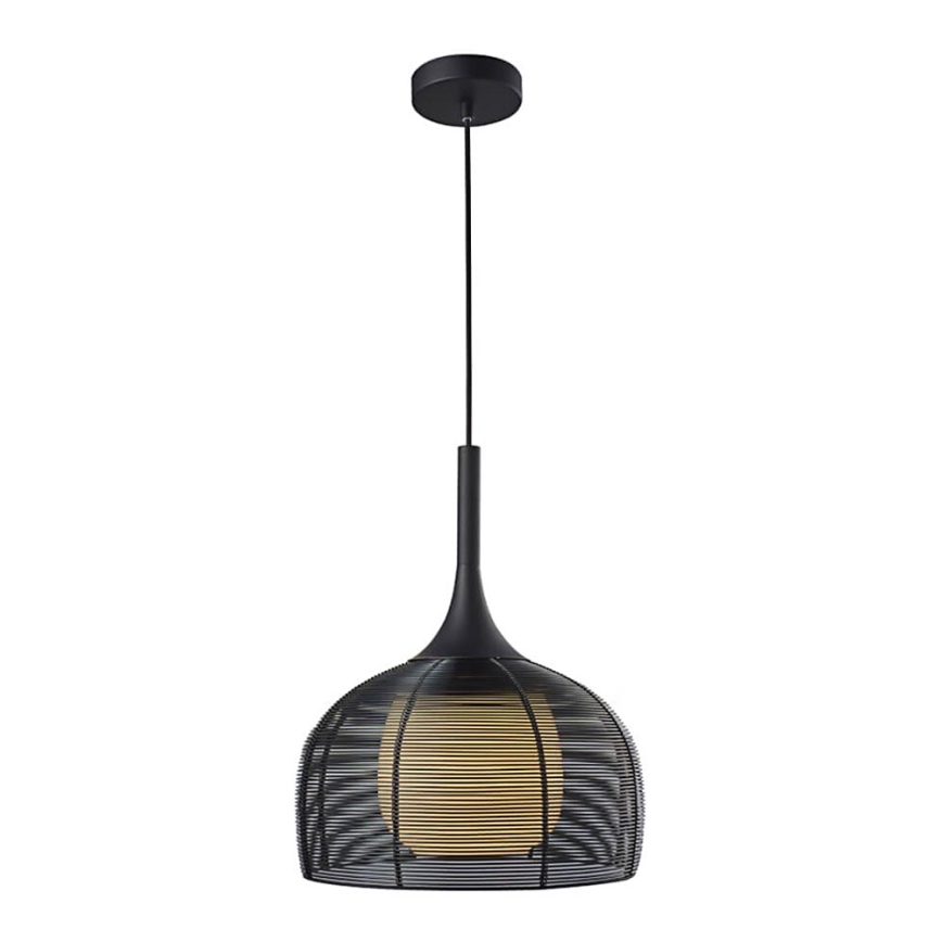 Chandelier on a string CENTER 1xE27/9W/230V black