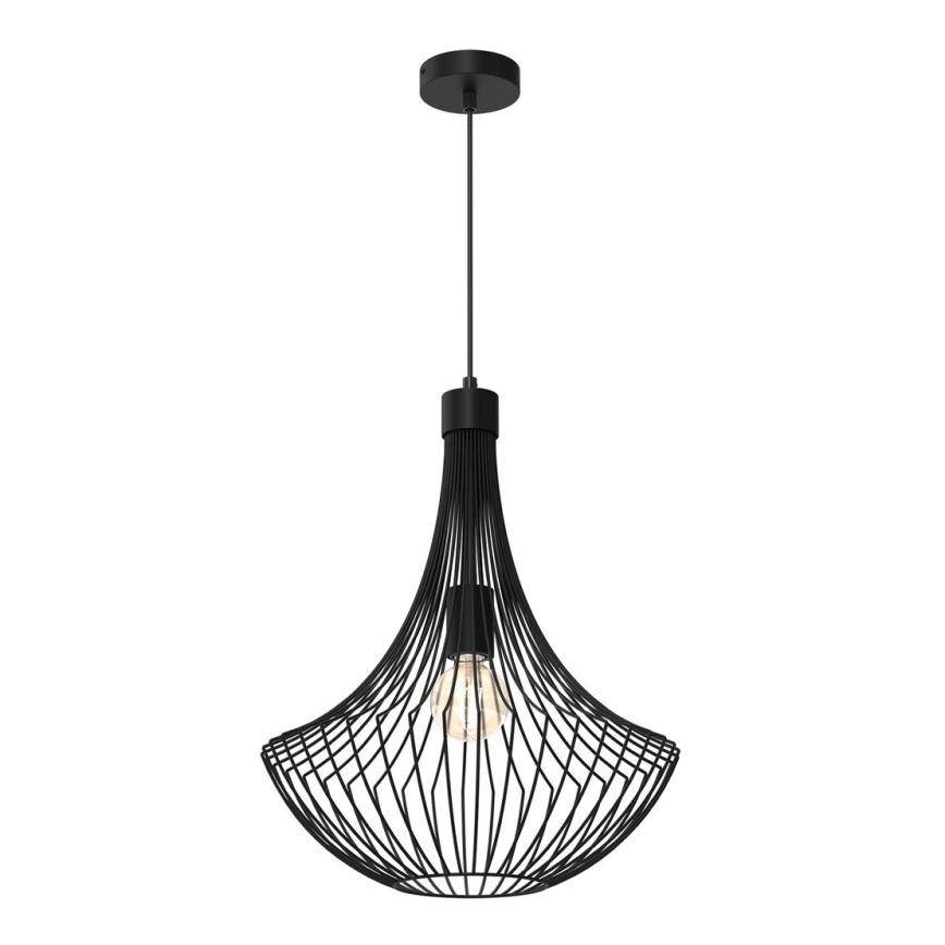 Chandelier on a string CESTA 1xE27/60W/230V black