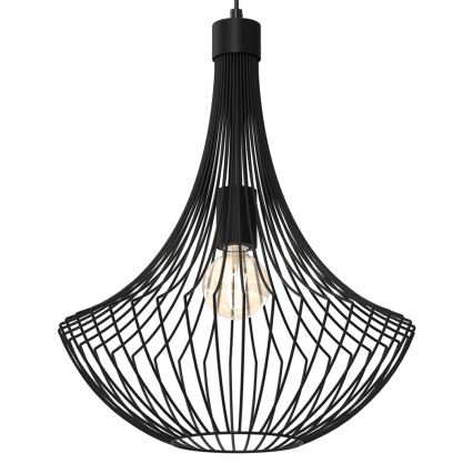 Chandelier on a string CESTA 1xE27/60W/230V black