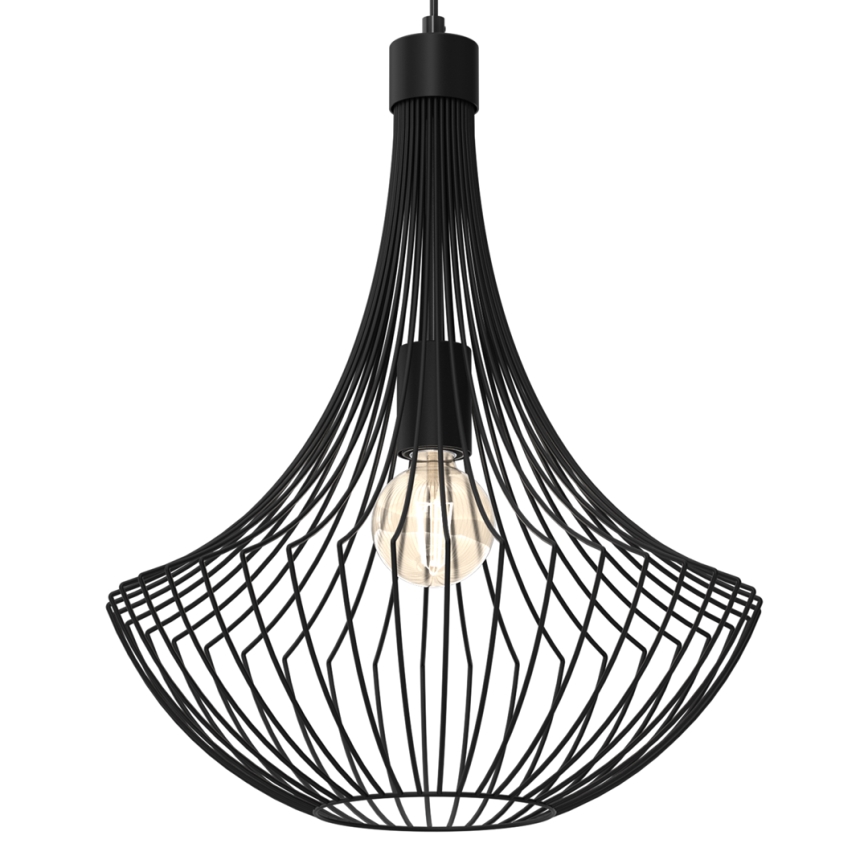 Chandelier on a string CESTA 1xE27/60W/230V black