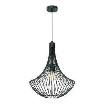 Chandelier on a string CESTA 1xE27/60W/230V green
