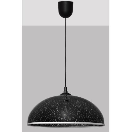 Chandelier on a string CIRCLE 1xE27/15W/230V black