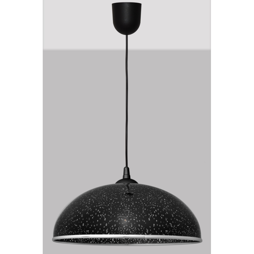 Chandelier on a string CIRCLE 1xE27/15W/230V black