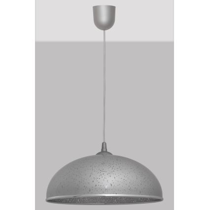 Chandelier on a string CIRCLE 1xE27/15W/230V grey