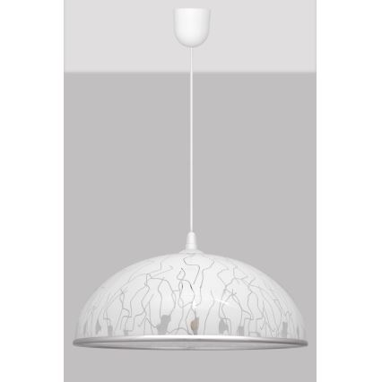 Chandelier on a string CIRCLE 1xE27/15W/230V white
