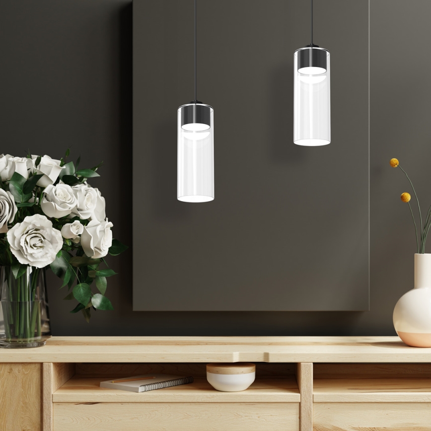 Chandelier on a string CLARISSA 1xGX53/12W/230V black