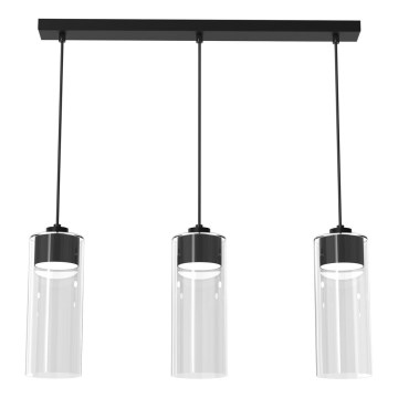 Chandelier on a string CLARISSA 3xGX53/12W/230V black