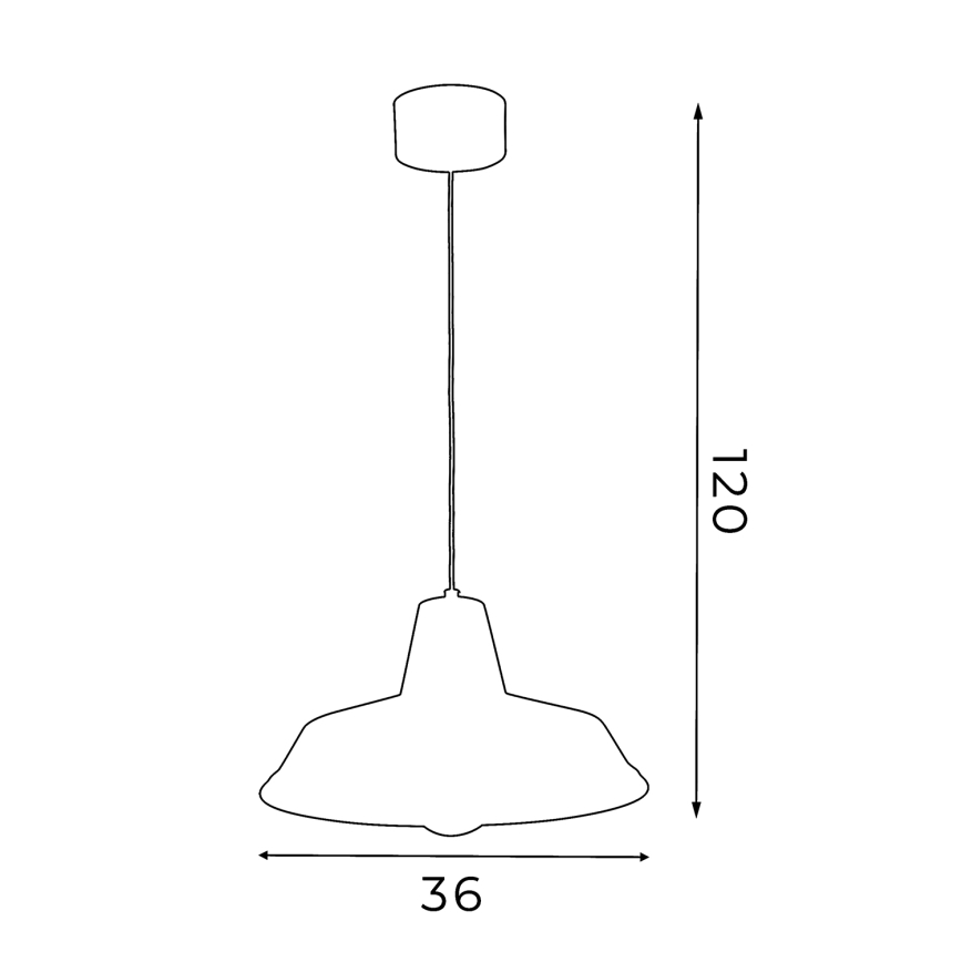 Chandelier on a string CLASS 1xE27/15W/230V green