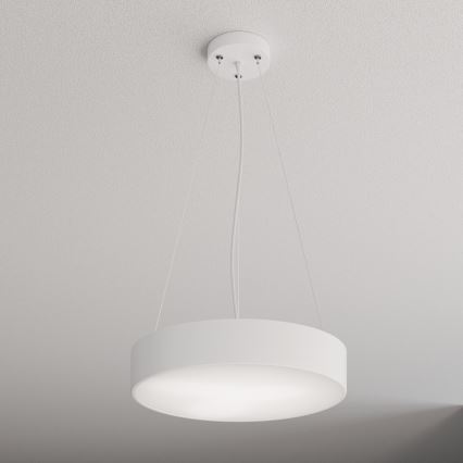 Chandelier on a string CLEO 3xE27/24W/230V d. 40 cm white