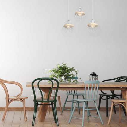 Chandelier on a string CLIF 3xE27/60W/230V