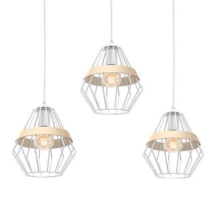 Chandelier on a string CLIF 3xE27/60W/230V