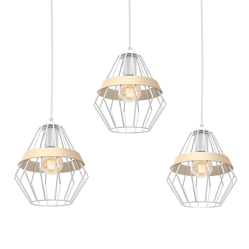 Chandelier on a string CLIF 3xE27/60W/230V