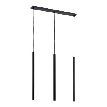 Chandelier on a string COLLET 3xG9/40W/230V black