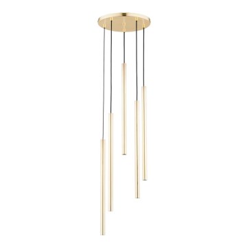 Chandelier on a string COLLET 5xG9/40W/230V d. 30 cm gold