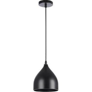 Chandelier on a string COMO 1xE27/60W/230V d. 17 cm black