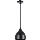 Chandelier on a string COMO 1xE27/60W/230V d. 17 cm black