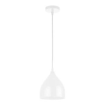 Chandelier on a string COMO 1xE27/60W/230V d. 17 cm white