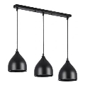Chandelier on a string COMO 3xE27/60W/230V black
