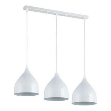 Chandelier on a string COMO 3xE27/60W/230V white