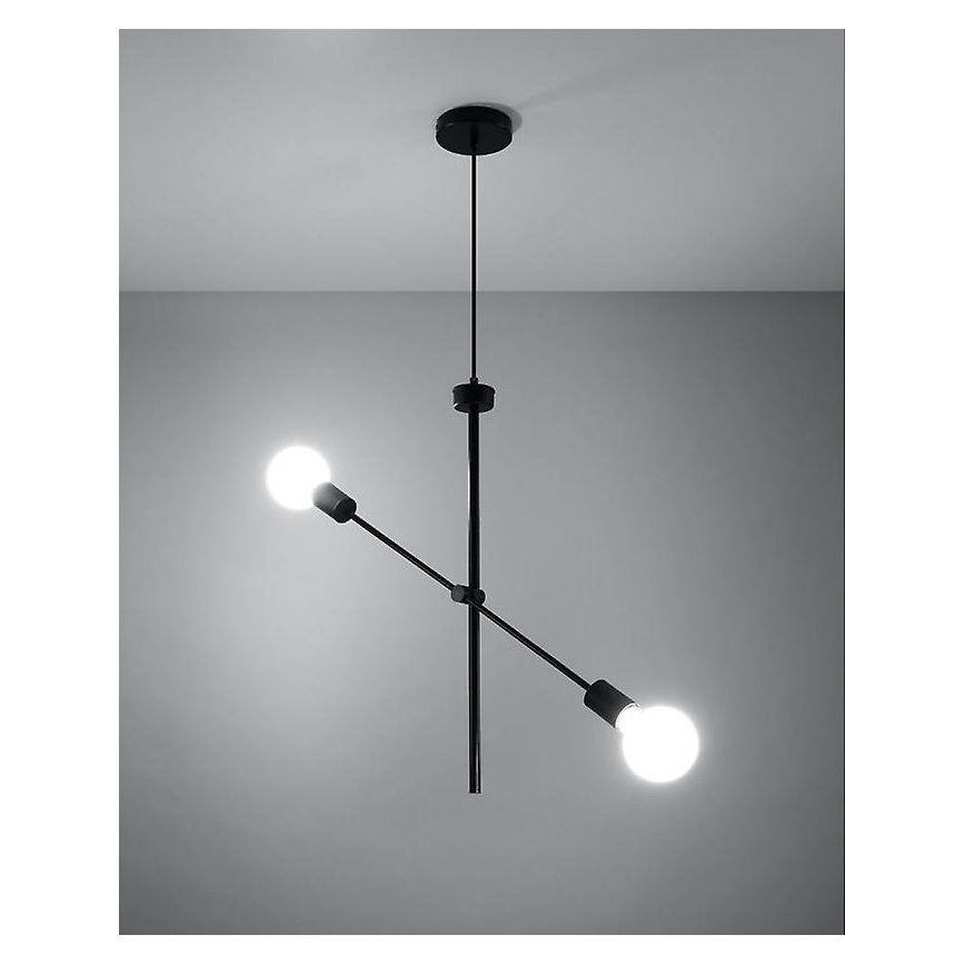 Chandelier on a string CONCEPT 2xE27/60W/230V