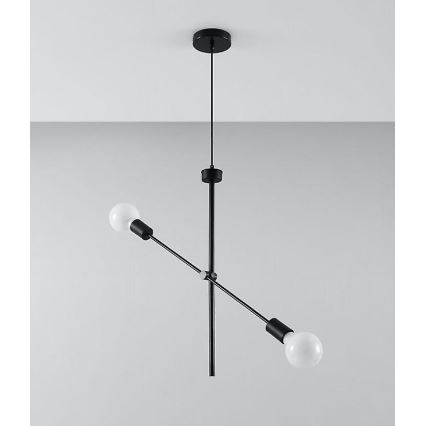 Chandelier on a string CONCEPT 2xE27/60W/230V