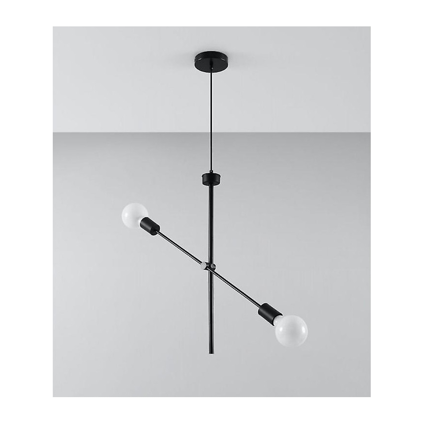 Chandelier on a string CONCEPT 2xE27/60W/230V