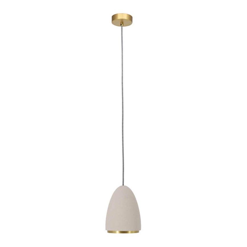 Chandelier on a string CONCRETE 1xGU10/5W/230V grey/golden