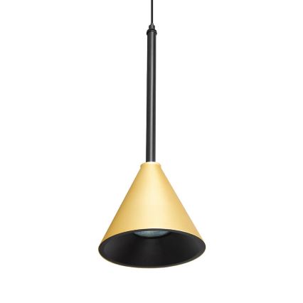 Chandelier on a string CONE 1xGU10/10W/230V gold/black