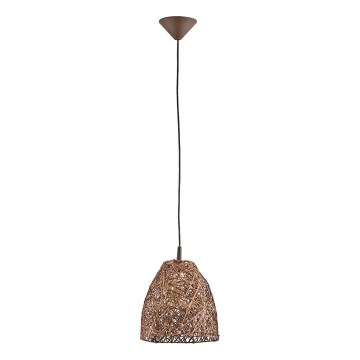 Chandelier on a string CONGO 1xE27/15W/230V brown