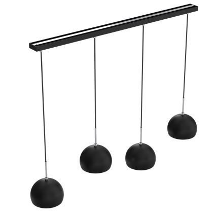Chandelier on a string COOL 4xE27/60W/230V black