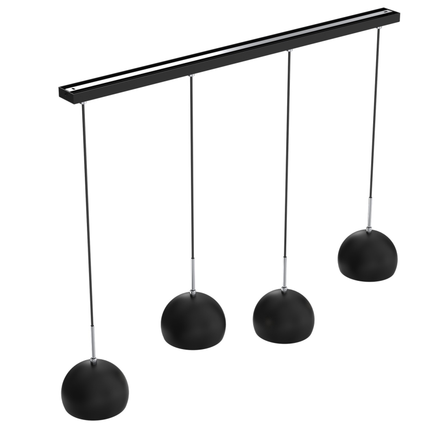 Chandelier on a string COOL 4xE27/60W/230V black