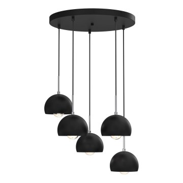 Chandelier on a string COOL 5xE27/60W/230V black