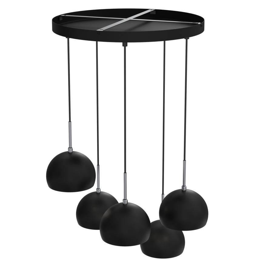 Chandelier on a string COOL 5xE27/60W/230V black