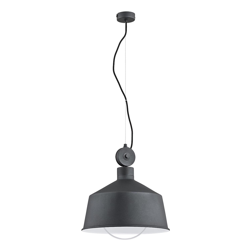 Chandelier on a string CORA 1xE27/15W/230V grey
