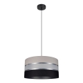 Chandelier on a string CORAL 1xE27/60W/230V black and grey