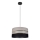 Chandelier on a string CORAL 1xE27/60W/230V black/grey