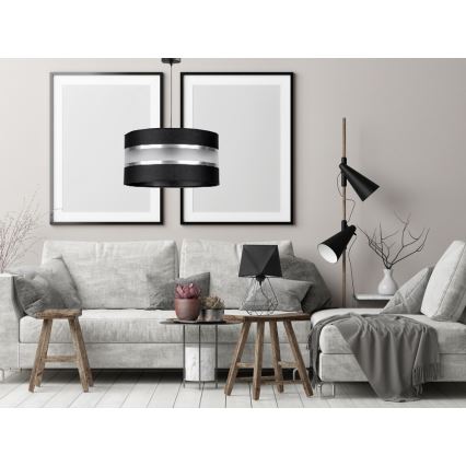 Chandelier on a string CORAL 1xE27/60W/230V black