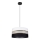 Chandelier on a string CORAL 1xE27/60W/230V black/white