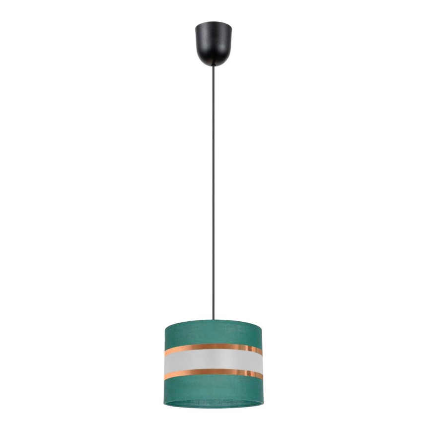 Chandelier on a string CORAL 1xE27/60W/230V d. 20 cm green