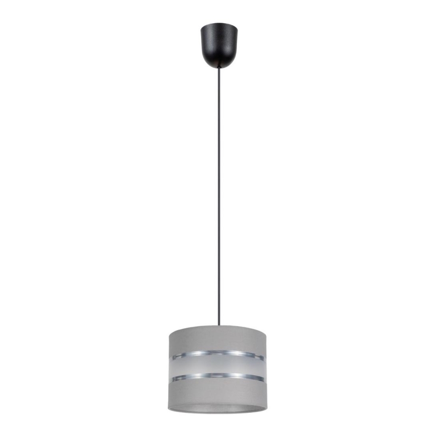 Chandelier on a string CORAL 1xE27/60W/230V d. 20 cm grey