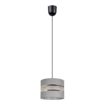 Chandelier on a string CORAL 1xE27/60W/230V d. 20 cm grey