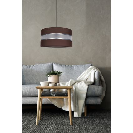 Chandelier on a string CORAL 1xE27/60W/230V d. 40 cm brown