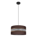 Chandelier on a string CORAL 1xE27/60W/230V d. 40 cm brown