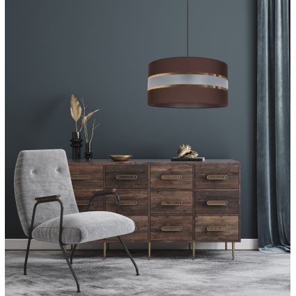 Chandelier on a string CORAL 1xE27/60W/230V d. 40 cm brown