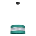 Chandelier on a string CORAL 1xE27/60W/230V d. 40 cm green