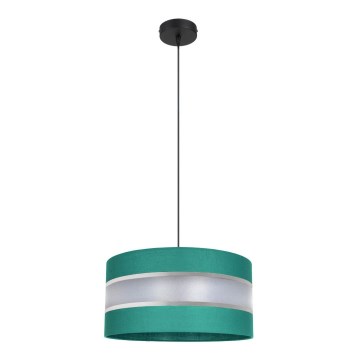 Chandelier on a string CORAL 1xE27/60W/230V d. 40 cm green