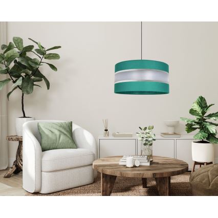 Chandelier on a string CORAL 1xE27/60W/230V d. 40 cm green