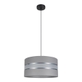 Chandelier on a string CORAL 1xE27/60W/230V d. 40 cm grey